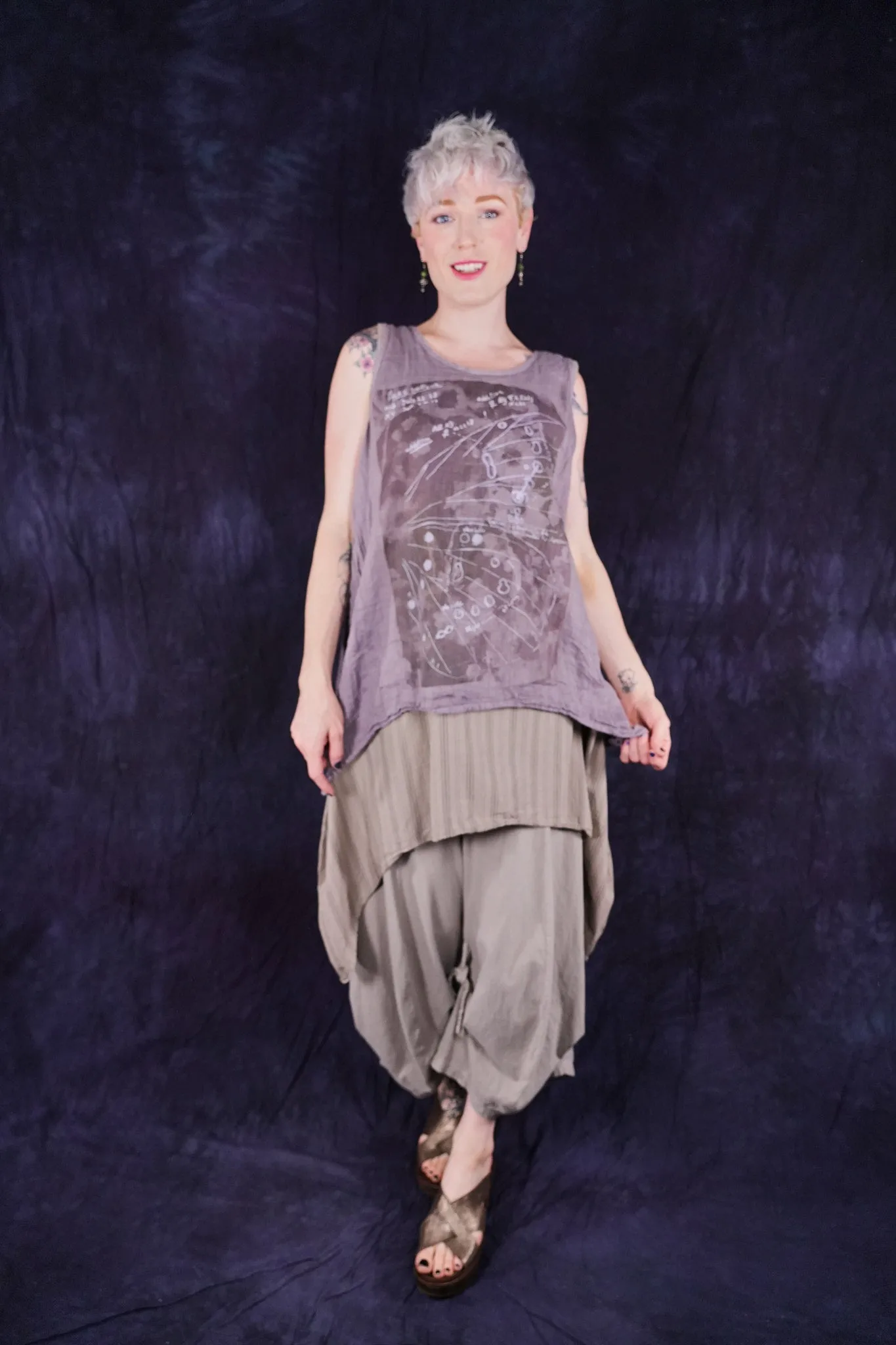 1196 Linen Tank Shantung-P