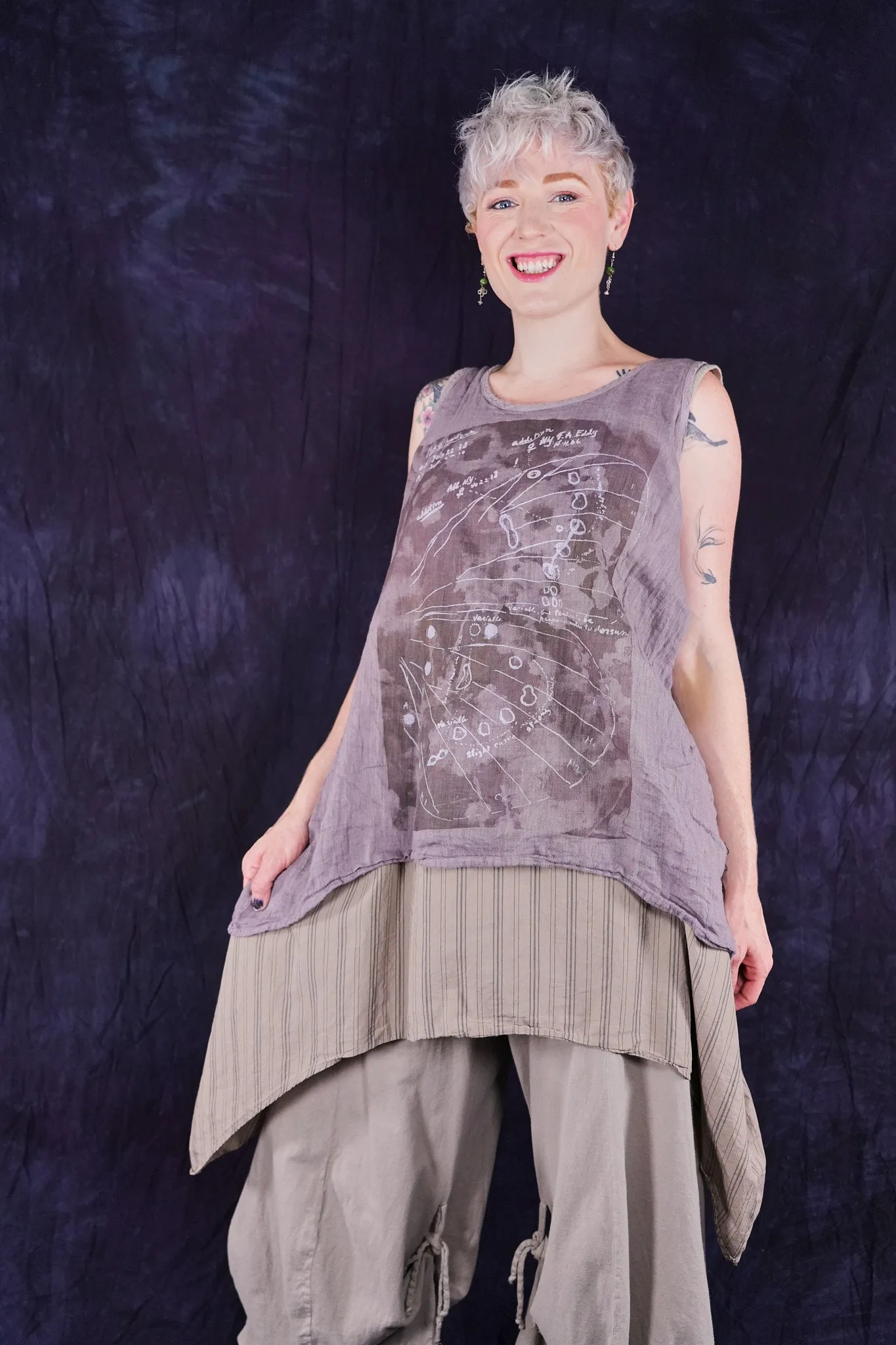 1196 Linen Tank Shantung-P