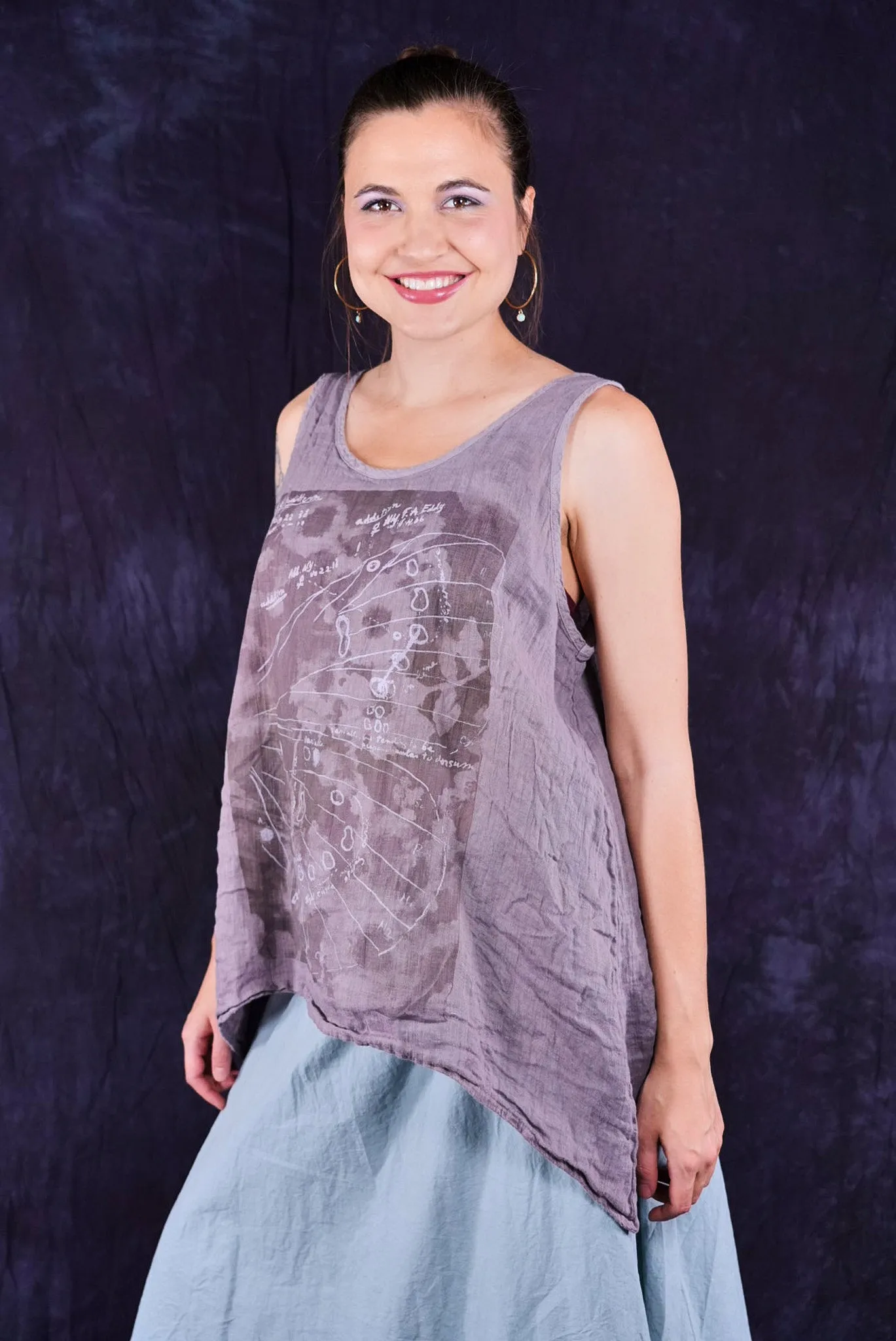 1196 Linen Tank Shantung-P