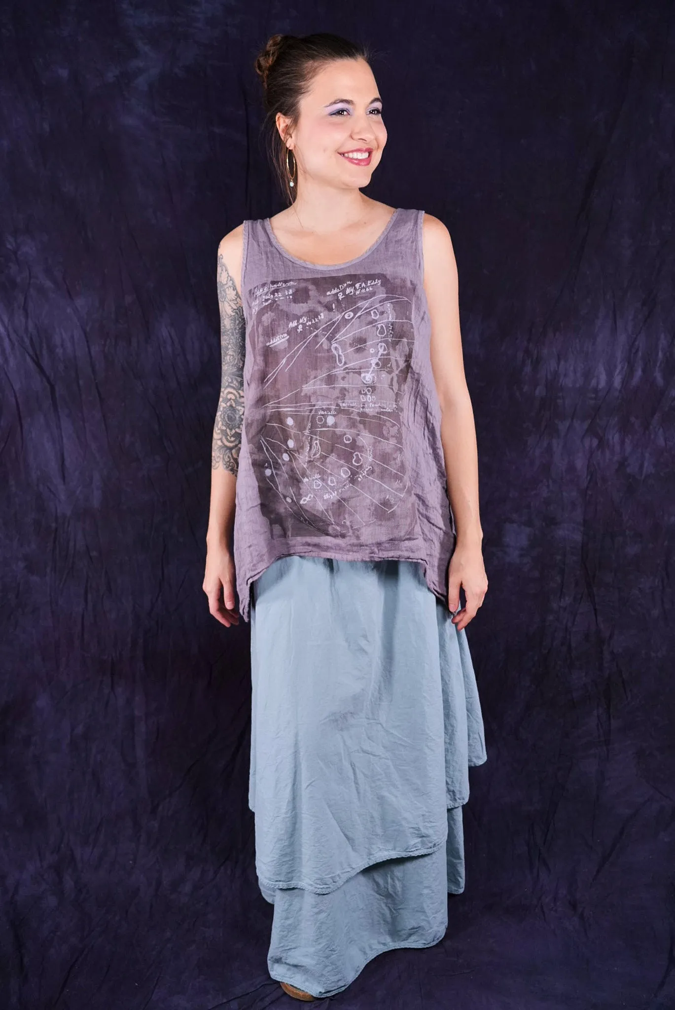 1196 Linen Tank Shantung-P