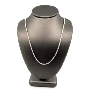 1.5MM Sterling Rope Chain 20inches