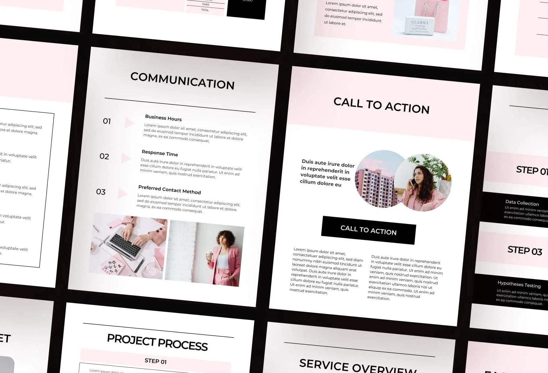 21 Page Client Welcome Packet for Coaches Editable Canva Template Chic Collection
