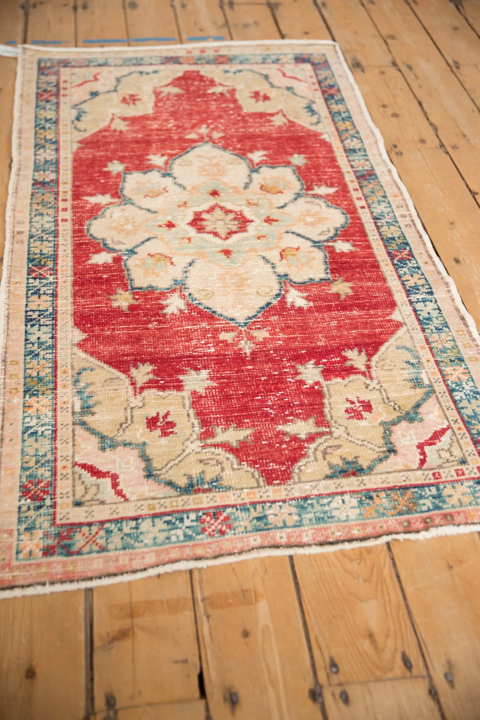 2.5x5 Vintage Distressed Oushak Rug Runner