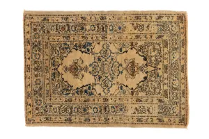 2x3 Antique Fine Tabriz Rug Mat