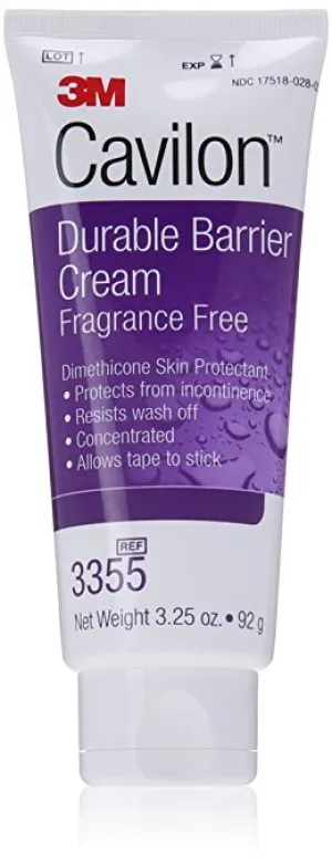 3M Cavilon Durable Barrier Cream Fragrance Free 3.25 Oz Tube 1/ea