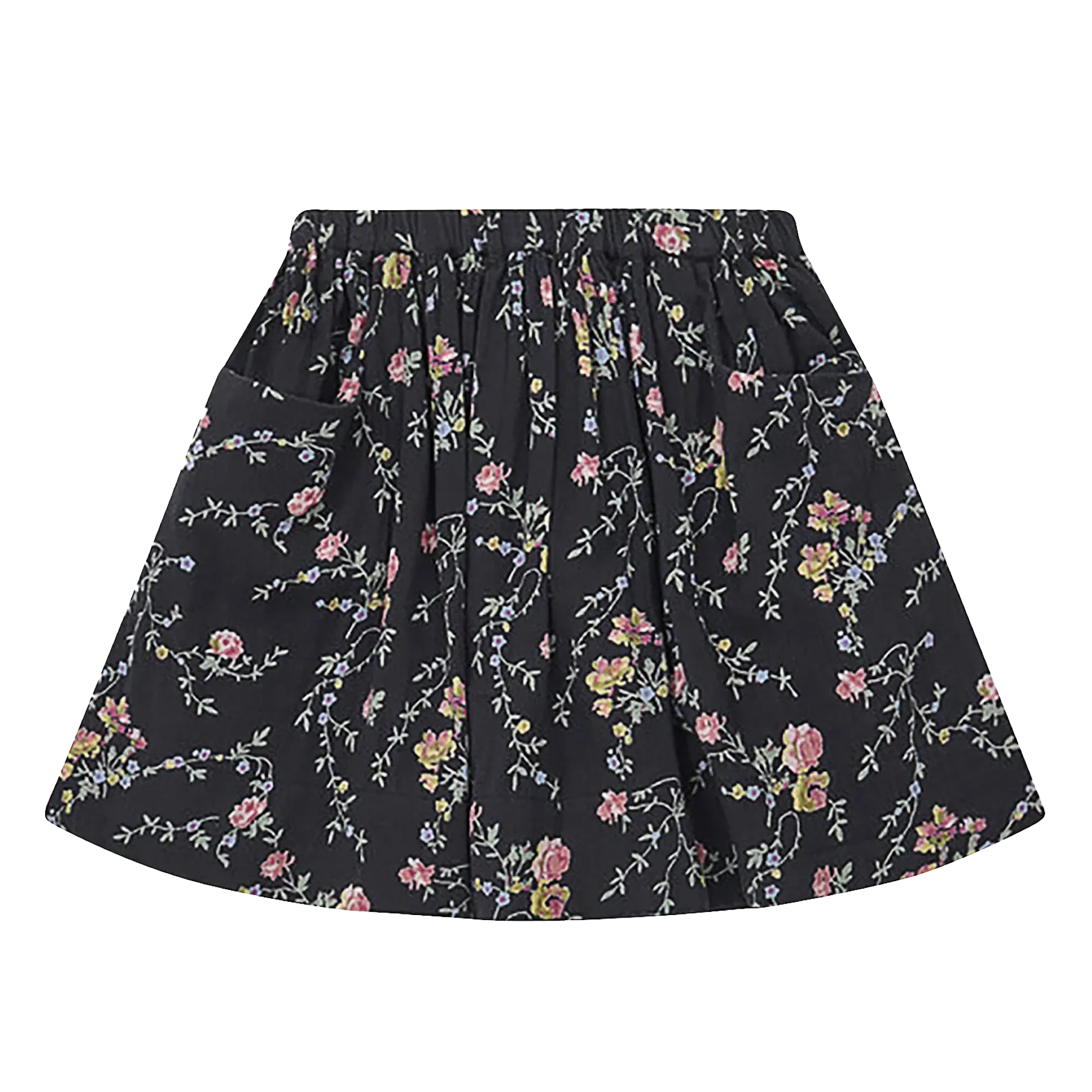 [6y] Bonton Romantic Print Floral Gauze Skirt