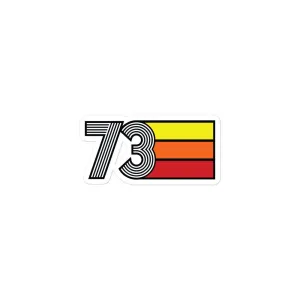 73 - 1973 Retro Tri- Line Decal Decoration Bubble-free Vinyl stickers