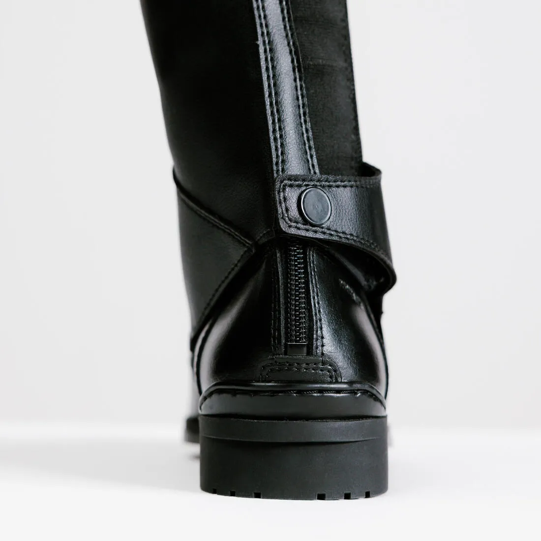 Adult Horse Riding Half Chaps 500 - Black