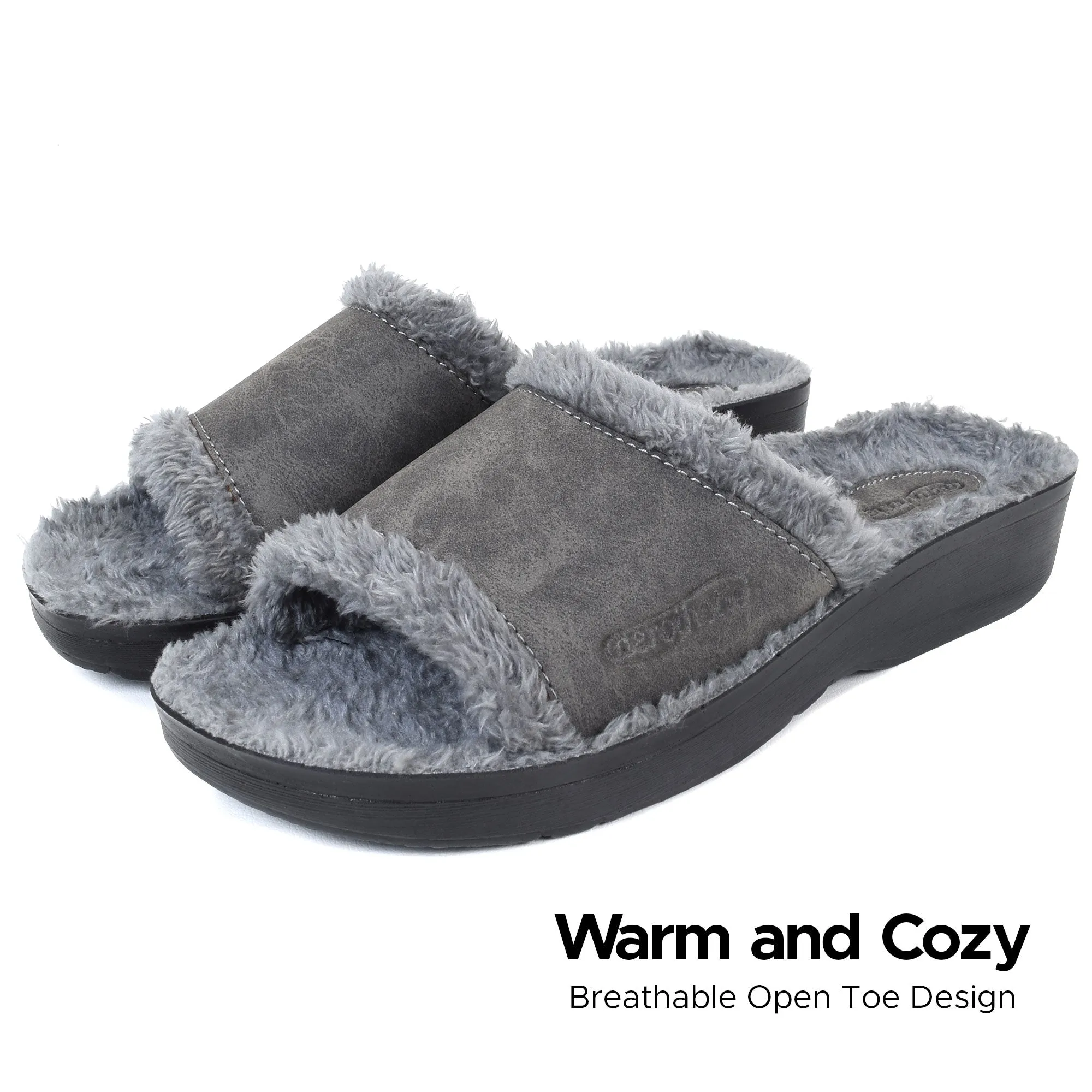Aerothotic - Aspen Fuzzy Strap Women's Slipper