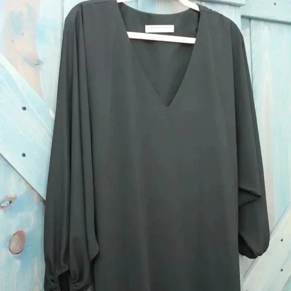 Amanda Uprichard Black Dress Size Medium Tie Waist Belt