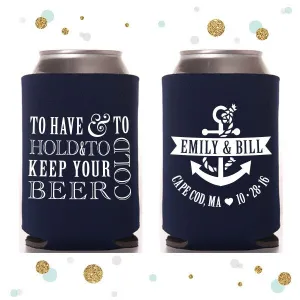 Anchor - Wedding Can Cooler #30R