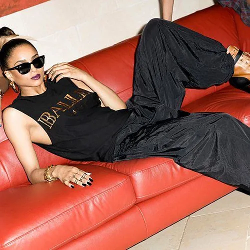BALLIN GOLD FOIL MUSCLE TEE