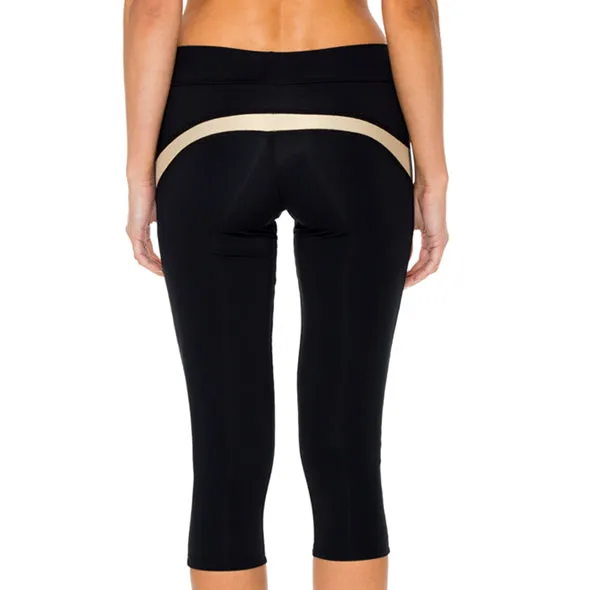 BARACOA - Gold Cut Out Capri