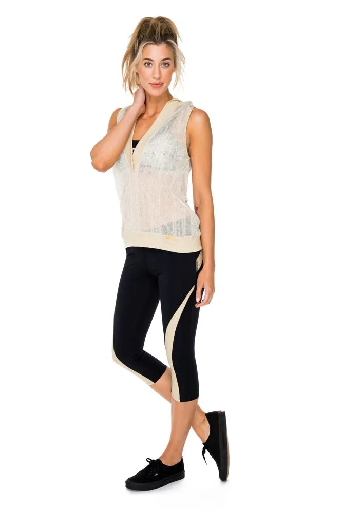 BARACOA - Gold Cut Out Capri