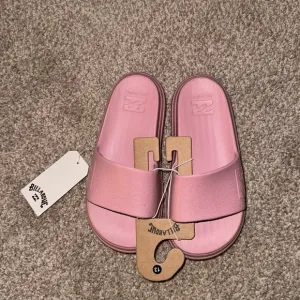 Billabong Cushion Pink Glitter Platform Slides