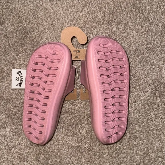 Billabong Cushion Pink Glitter Platform Slides
