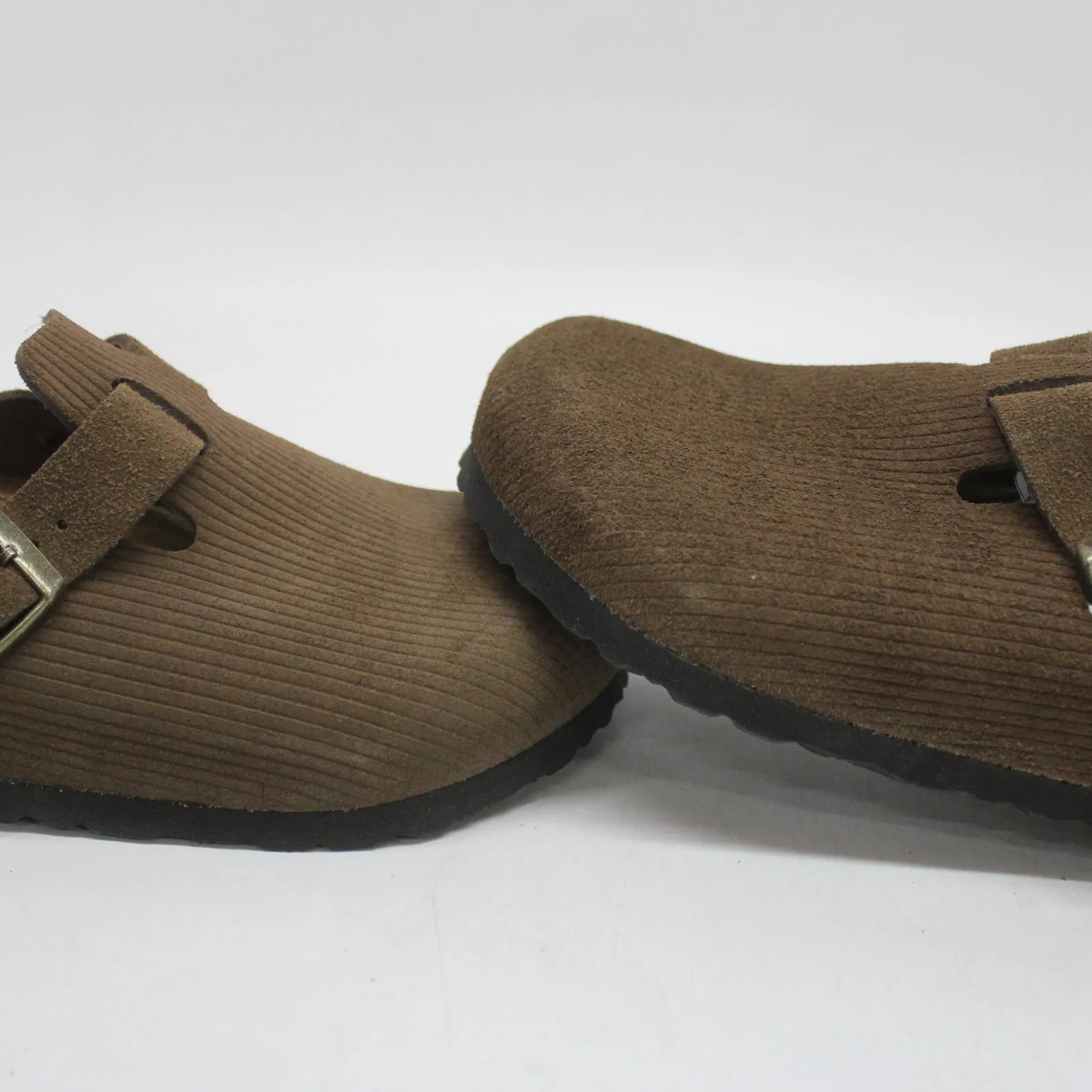 Birkenstock Boston BS Suede Leather Embossed Unisex Slippers Sandals - UK 5 - US 7 Women / 5 Men - EU 38