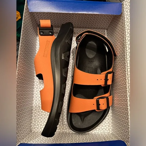 Birkenstock waterproof mogami terra sandals in burnt orange