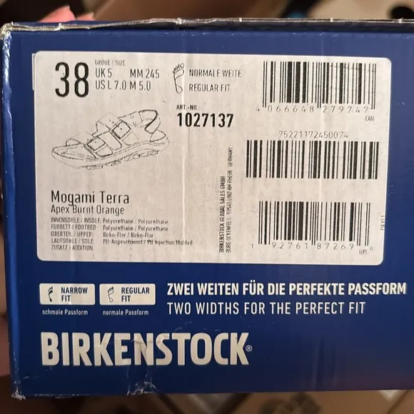Birkenstock waterproof mogami terra sandals in burnt orange