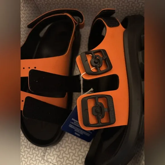 Birkenstock waterproof mogami terra sandals in burnt orange