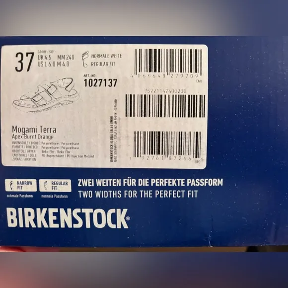 Birkenstock waterproof mogami terra sandals in burnt orange