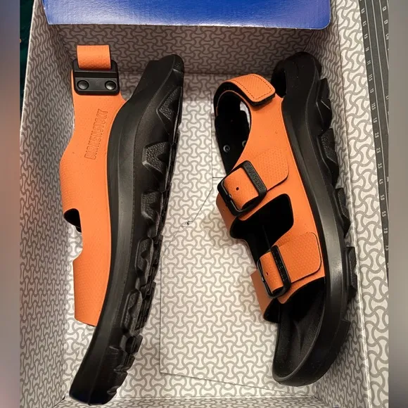 Birkenstock waterproof mogami terra sandals in burnt orange