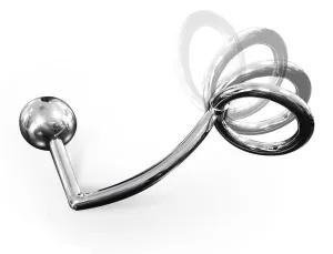 Black Label - Stainless Cockring Flexible Anal Lock