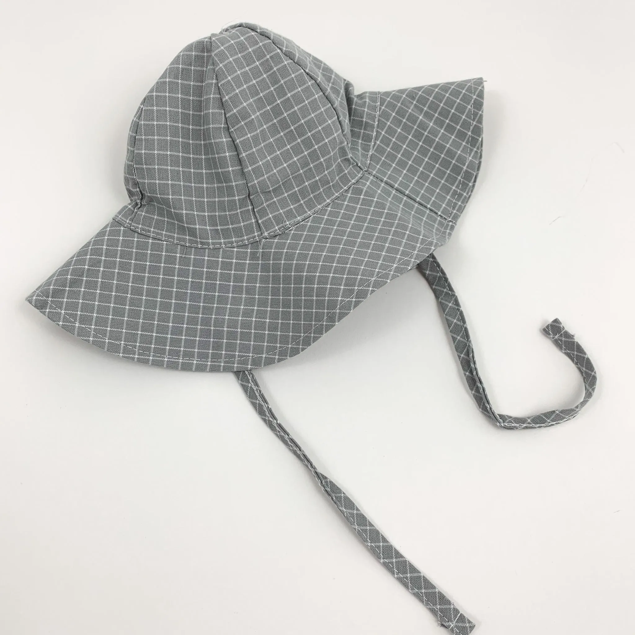 Boys Plaid Romper Set - Grey