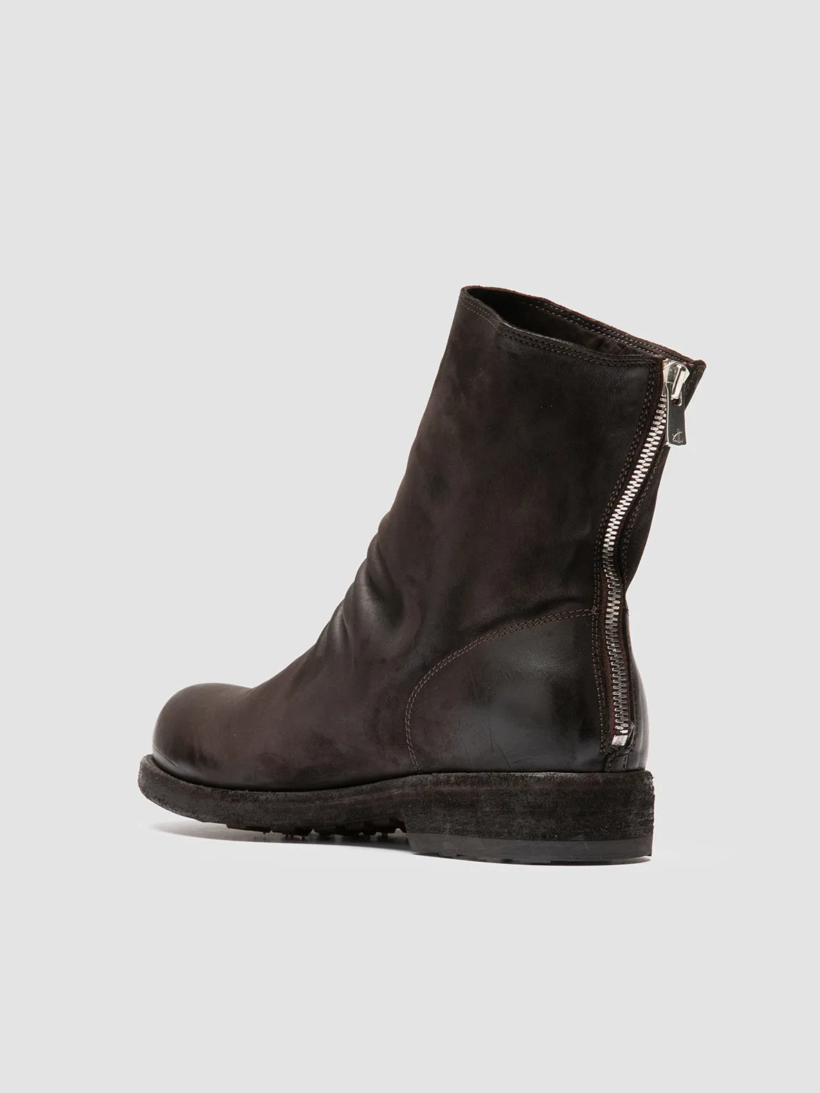 BULLA DD 103 - Brown Leather Zipped Boots
