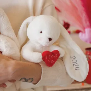 Bunnies By the Bay   Personalised ‘I LOVE YOU’ HEART BUNNY - LIMITED EDITION