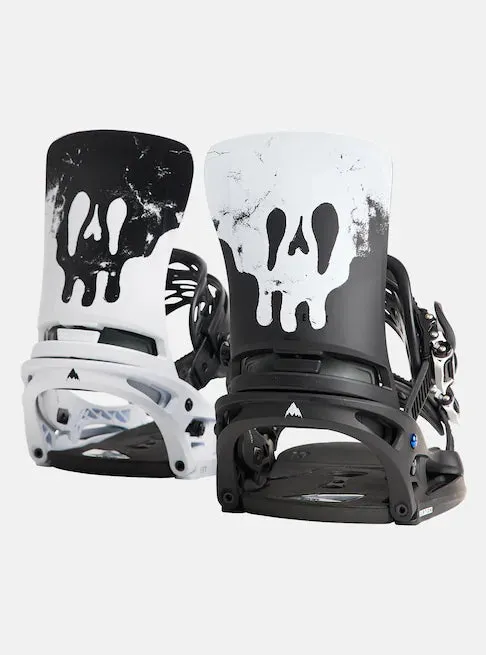 Burton Cartel X EST Snowboard Bindings Mens Black / White / Graphic