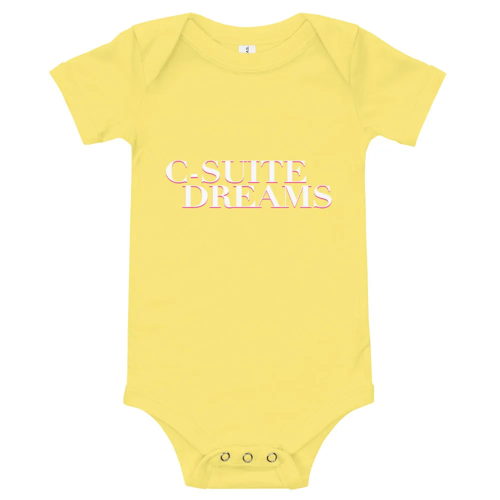 C-Suite Baby Dreams Onesie
