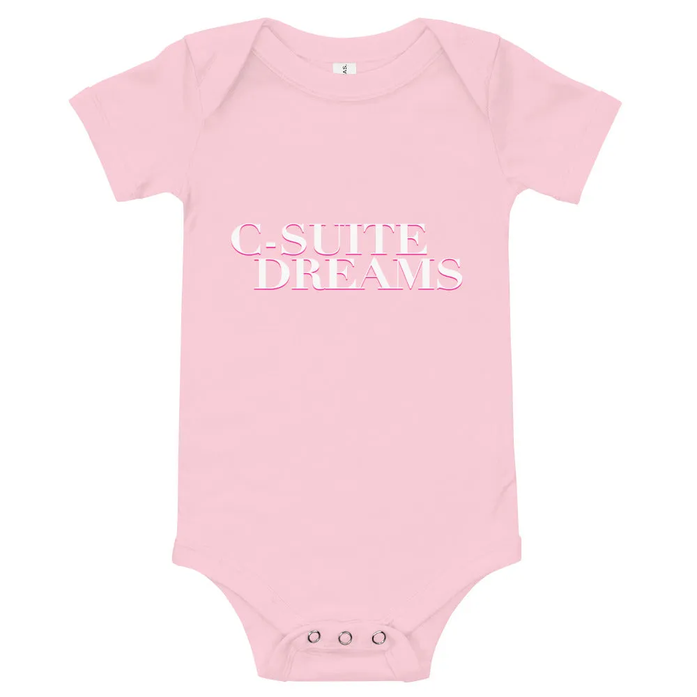 C-Suite Baby Dreams Onesie