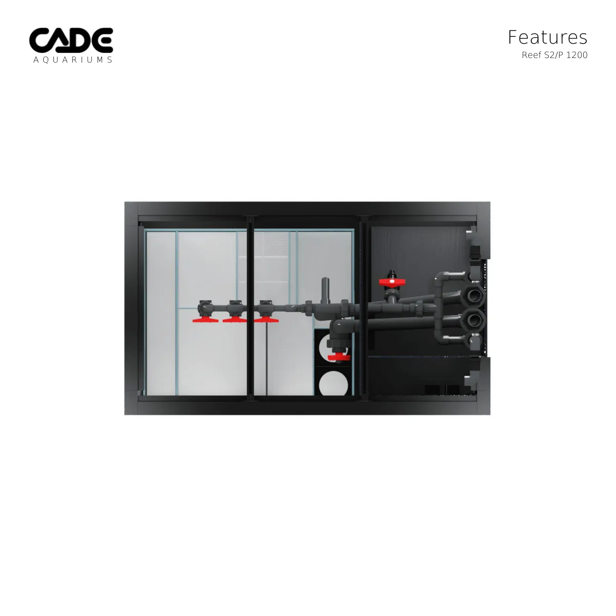 CADE Reef Peninsula S2 1200 (P1200) - Black