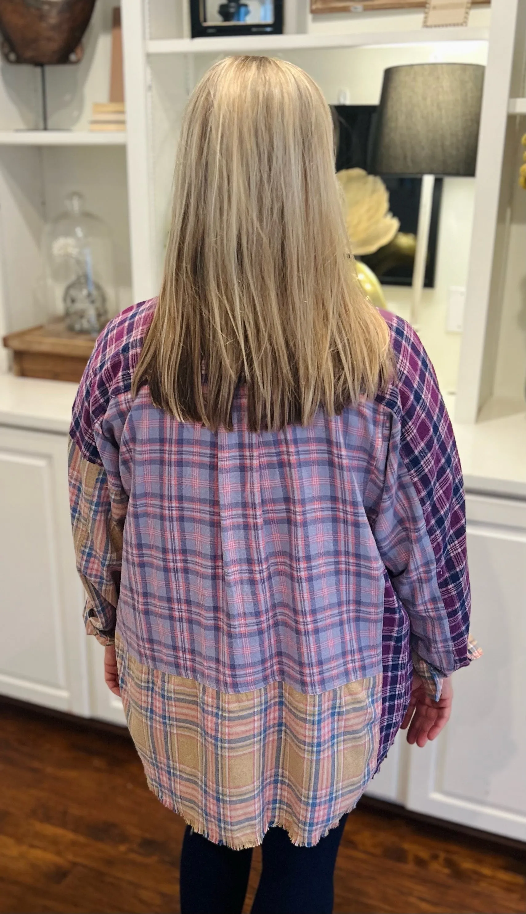 Casual Chic Lilac Button Down Top