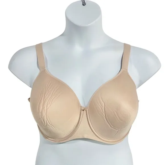 Chantelle Comfort Chic Full Coverage Custom Fit Bra - Nude Rose Size 36DDDD