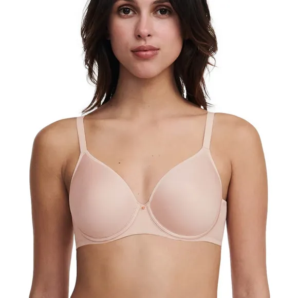 Chantelle Comfort Chic Full Coverage Custom Fit Bra - Nude Rose Size 36DDDD