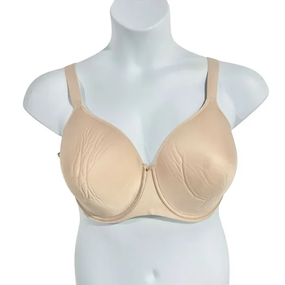 Chantelle Comfort Chic Full Coverage Custom Fit Bra - Nude Rose Size 36DDDD
