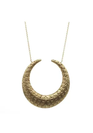 Chibi Jewels Tribal Crescent Moon Necklace