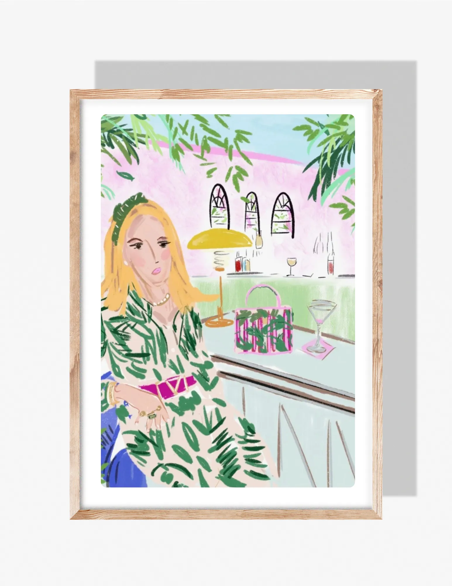 CHIC AT THE BAR - Art Print