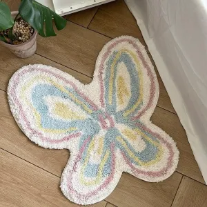 Chic Butterfly Dream Plush Rug Carpet