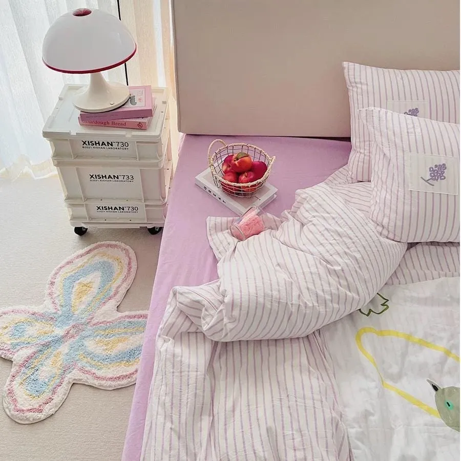 Chic Butterfly Dream Plush Rug Carpet