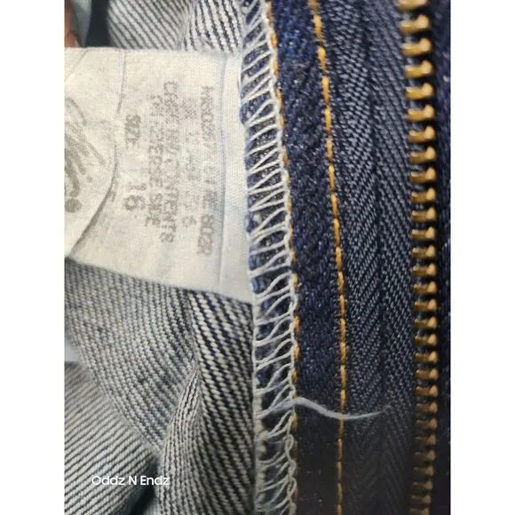 Chic Womens High-Waisted‎ Blue Denim Jeans  Size 16