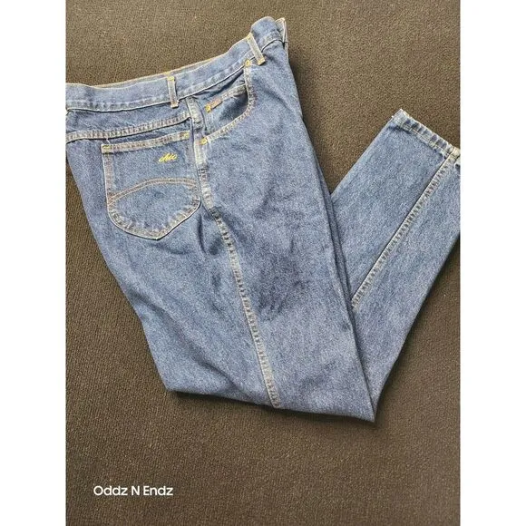 Chic Womens High-Waisted‎ Blue Denim Jeans  Size 16