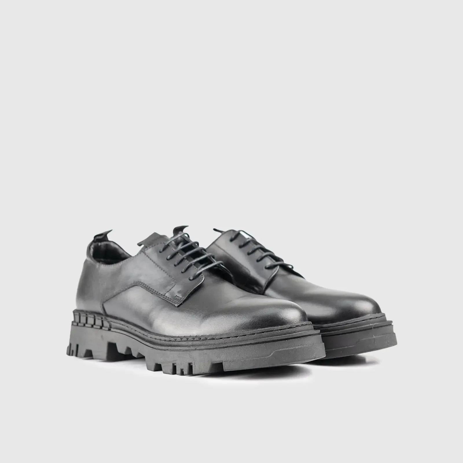 Chunky Sole Oxfords Black 4807