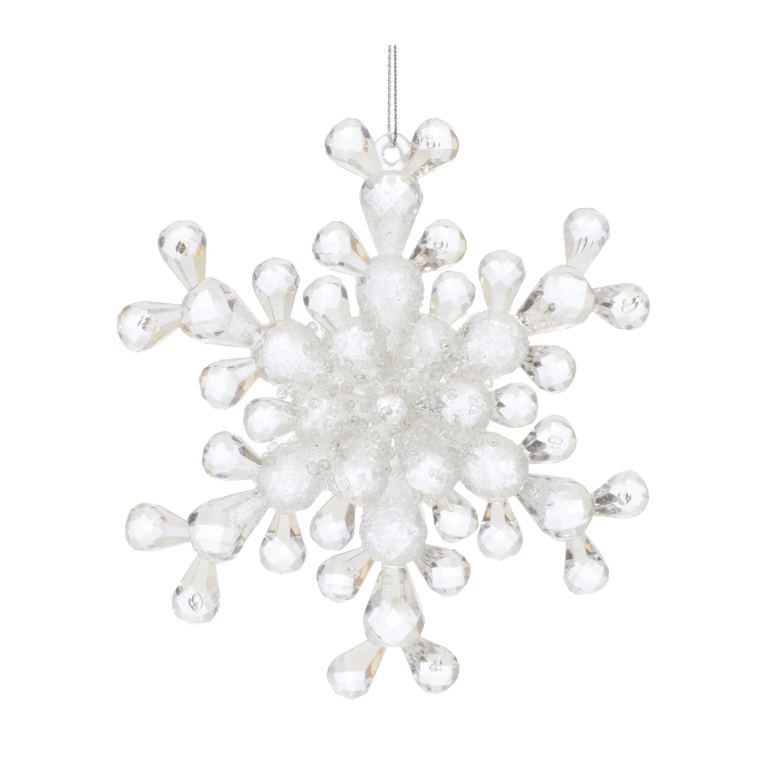 Clear Acrylic Snowflake Ornament (Set of 24)