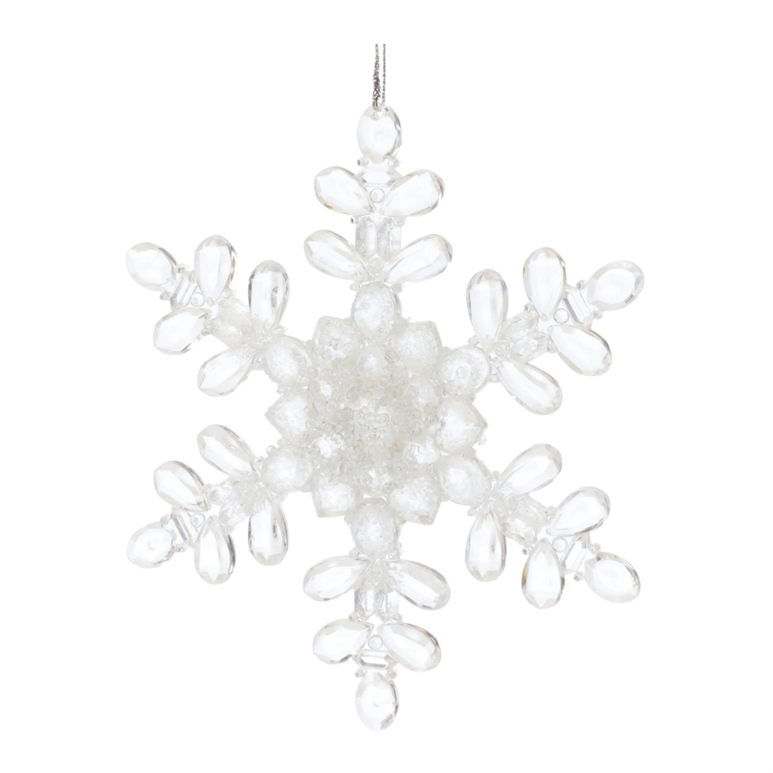Clear Acrylic Snowflake Ornament (Set of 24)
