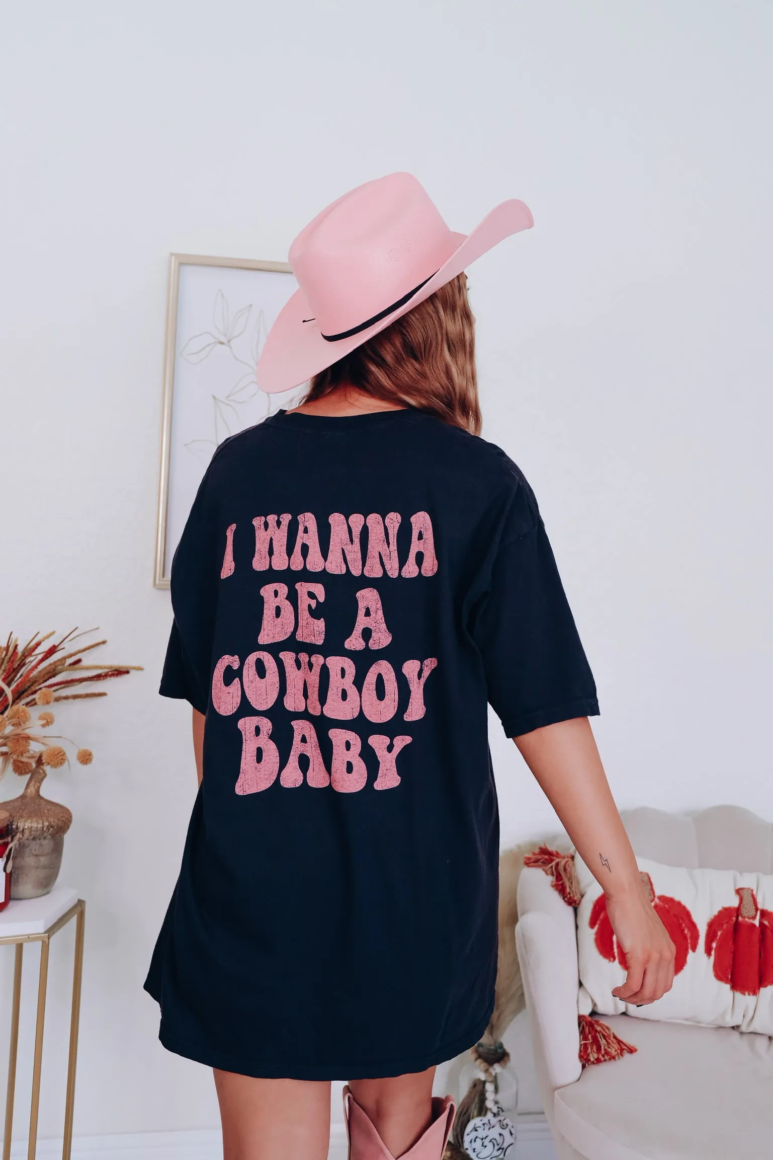 Cowboy Baby Graphic Tee - Black