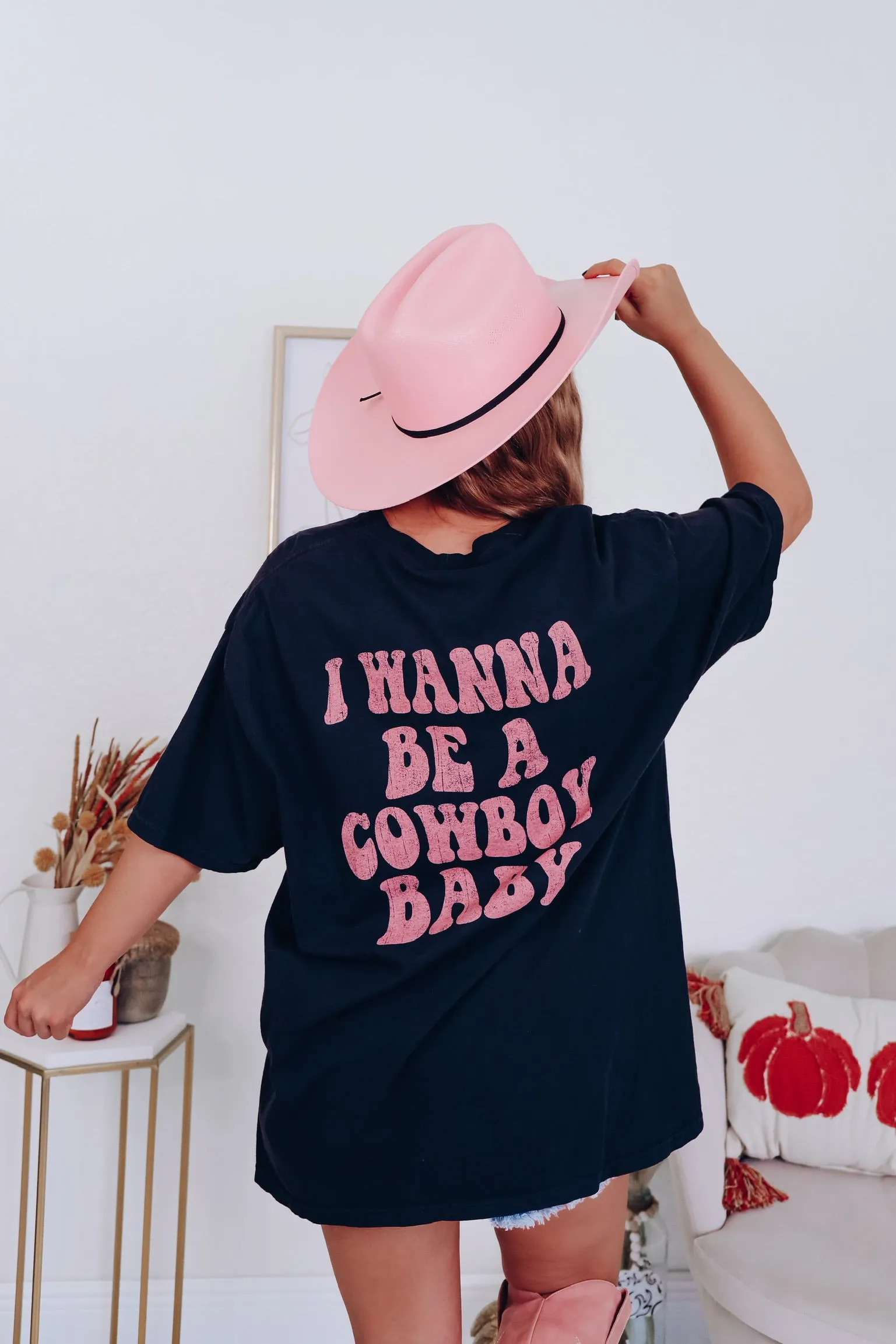Cowboy Baby Graphic Tee - Black