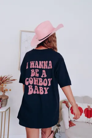 Cowboy Baby Graphic Tee - Black
